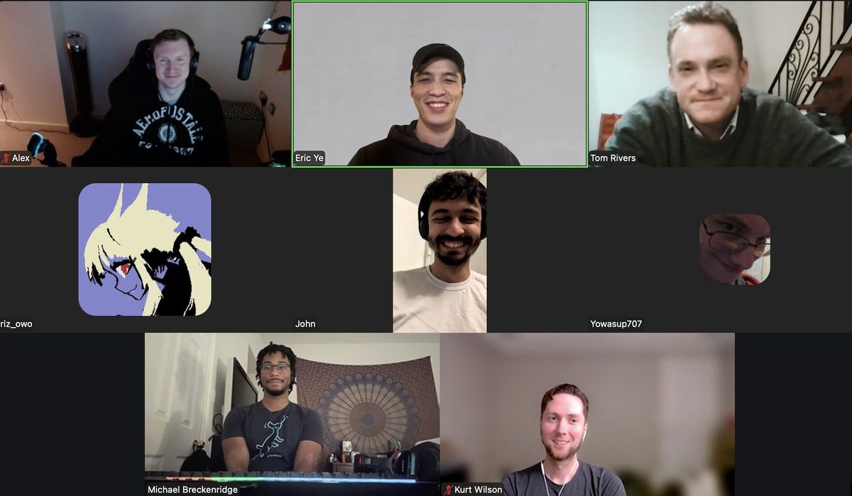 More Video Game Music Bootcamp students on a live class call
